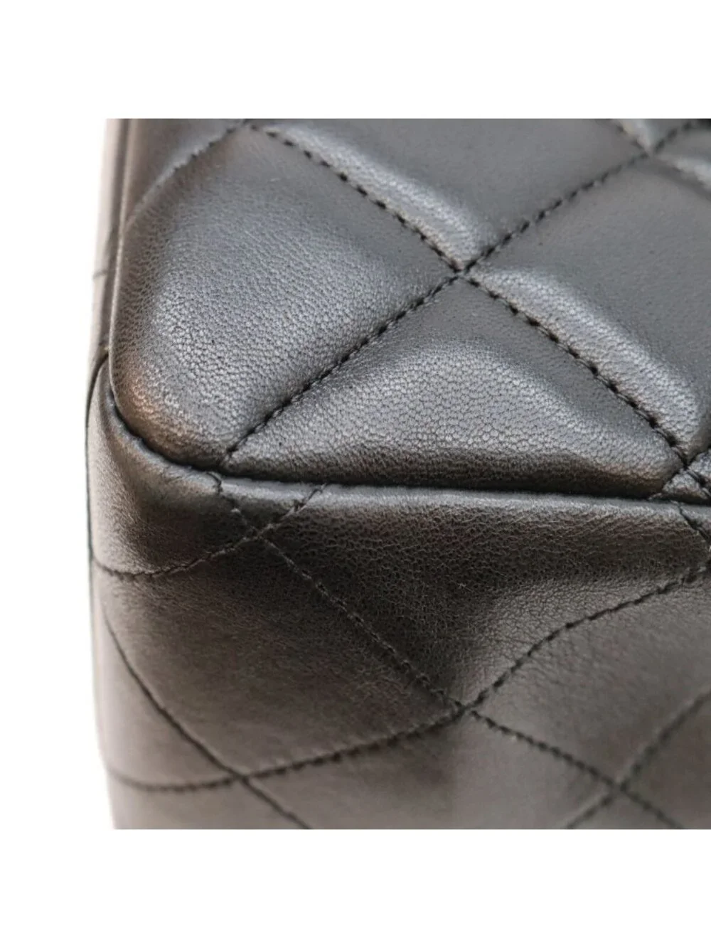 Chanel Black Lamb Silver Single Flap Maxi Quilted 34